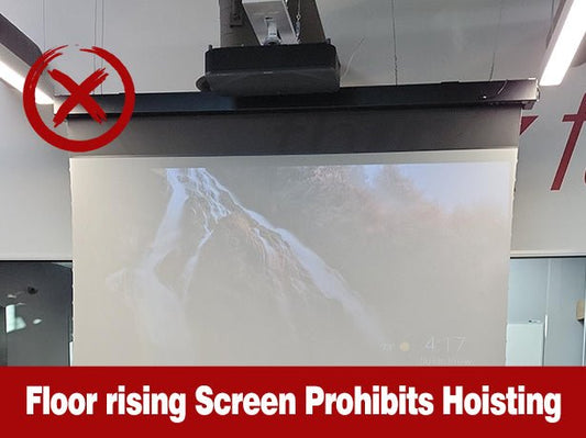 Why Hoisting Your Floor Rising Screen is Prohibited - VIVIDSTORM