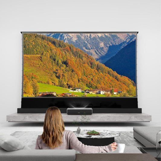 Having trouble choosing a projector and screen for your home? Vividstom store projector + screen combination meets all your needs - VIVIDSTORM